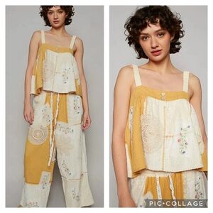 POL Crochet & Embroidered 2 Piece Set